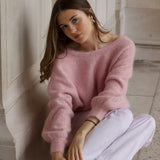 pull dos nu rose femme