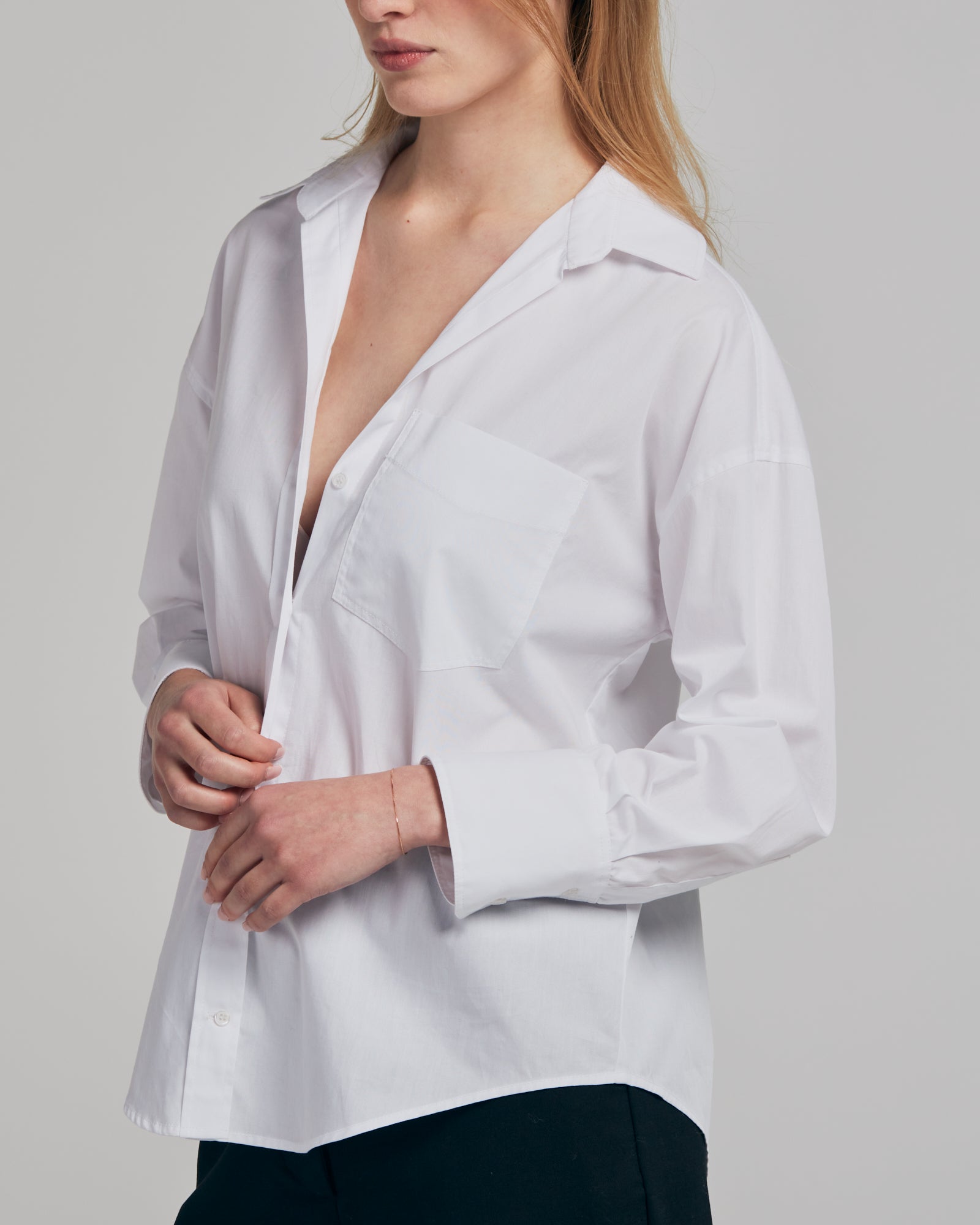 Chemise blanche femme coton