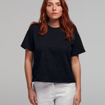 t-shirt coton noir femme