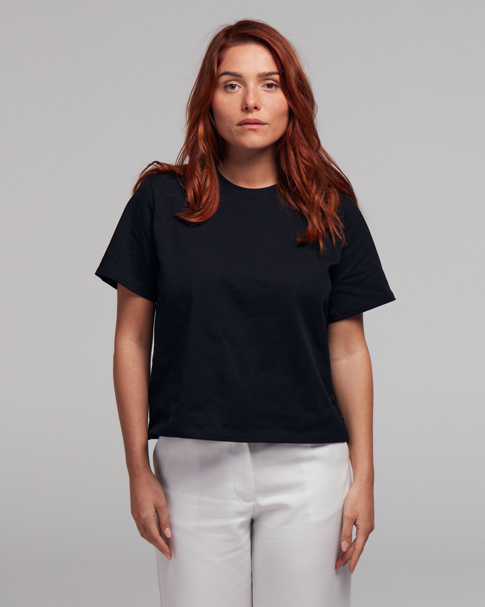 t-shirt coton noir femme