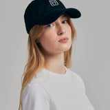 Casquette brodé noire femme